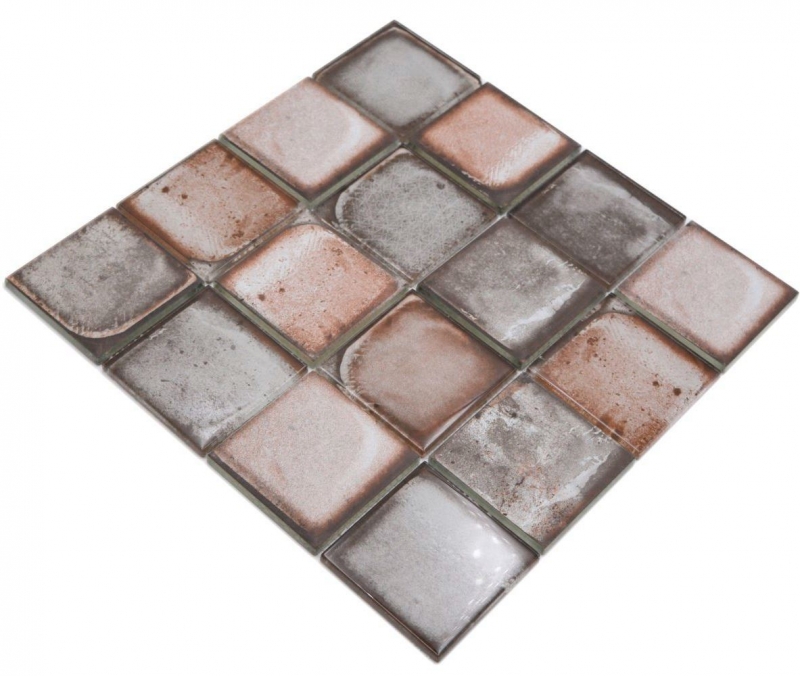Hand-painted glass mosaic mosaic tile Retro Vinatage Cement Style Pastel Gray Beige MOS88-S08_m