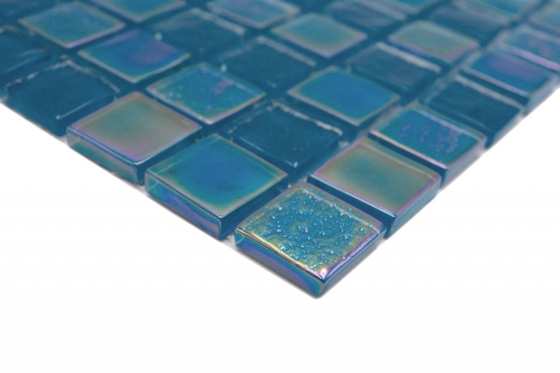 Hand-painted glass mosaic mosaic tile small flip flop iridescent black multicolored MOS65-S63_m