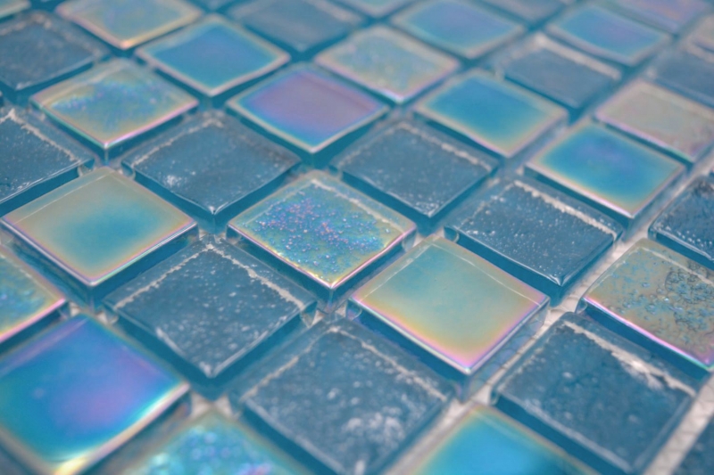 Hand-painted glass mosaic mosaic tile small flip flop iridescent black multicolored MOS65-S63_m