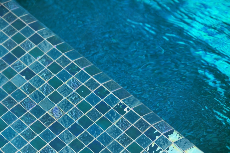 Hand-painted glass mosaic mosaic tile small flip flop iridescent black multicolored MOS65-S63_m