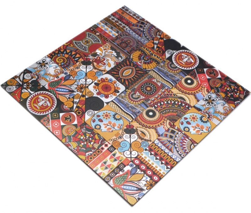 Hand Pattern Self-adhesive Mosaic Mat Metal Retro Mandala Pattern Mat Afrikaans Ornament MOS200-U01_m