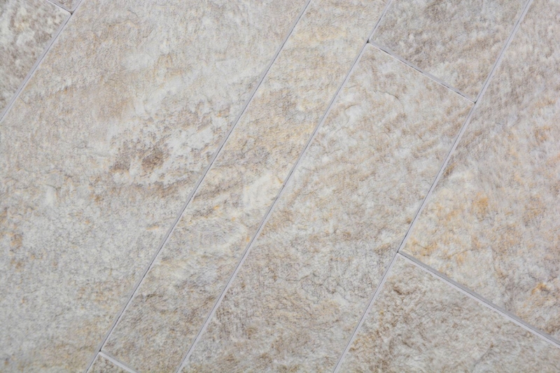 Hand sample Self-adhesive mosaic mat Vinyl stone look beige gray Rectangular MOS200-SP01_m