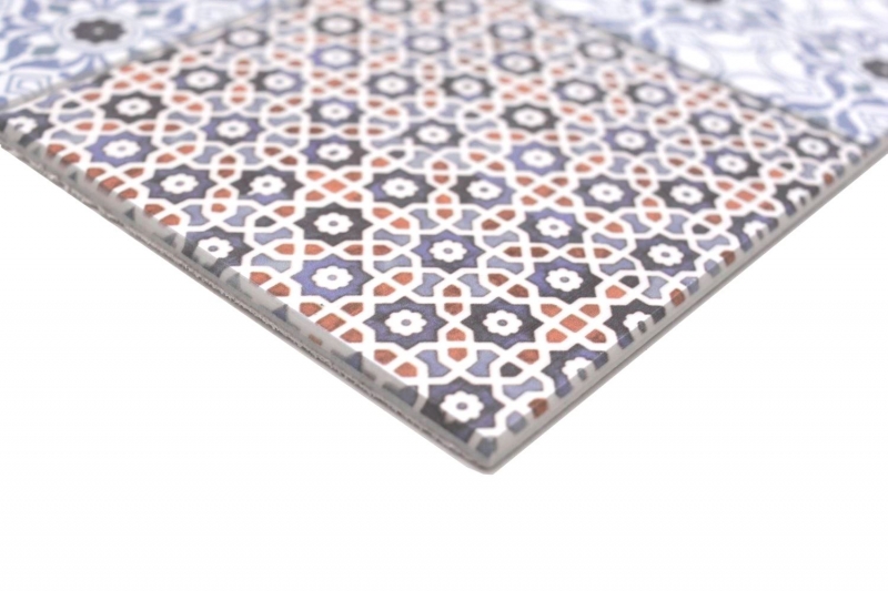 Hand pattern self-adhesive mosaic mat vinyl retro country house style MOS200-S1404_m