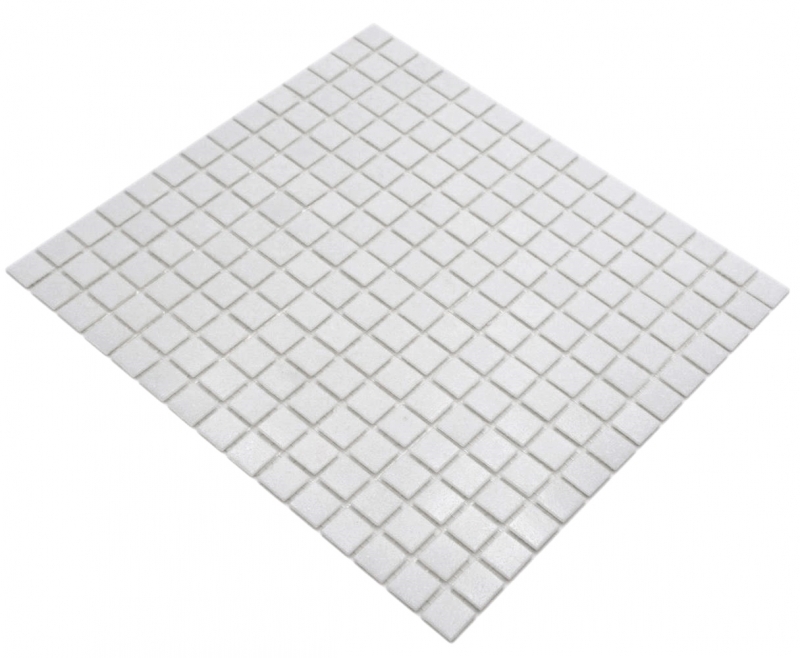 Hand sample glass mosaic mosaic tile white II MOS200-A02_m