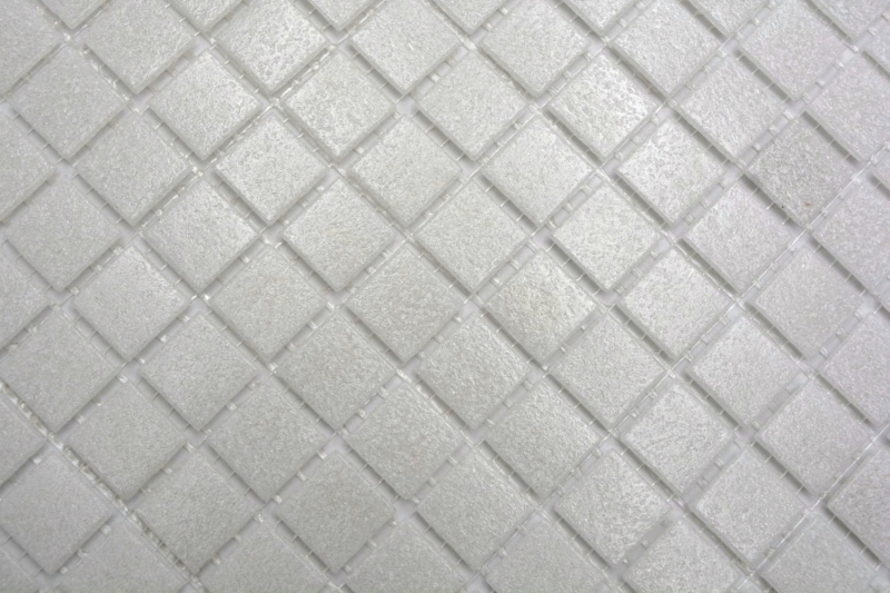 Hand-painted glass mosaic Pool mosaic Floating mosaic Old white Light gray Cream MOS200-A03_m