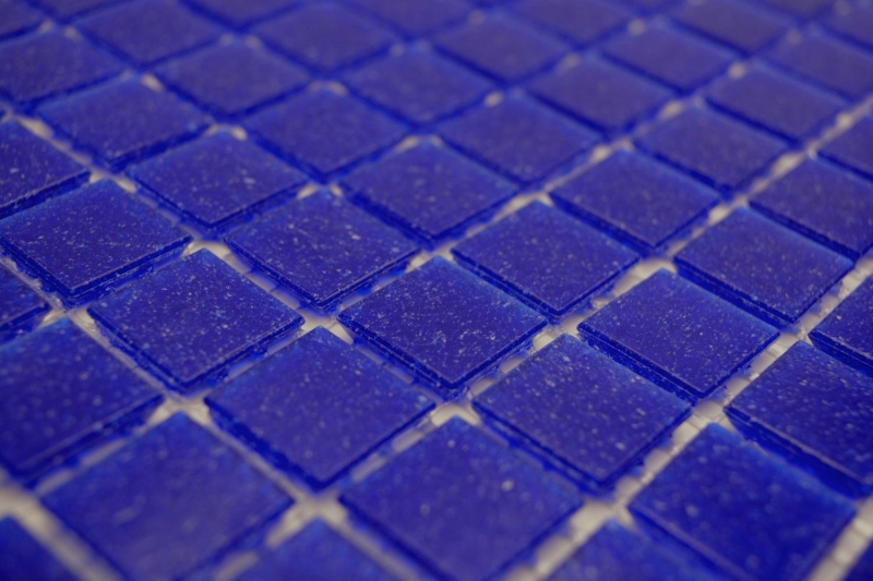Hand-painted glass mosaic Pool mosaic Floating mosaic Ultramarine blue Dark blue Spots MOS200-A20_m