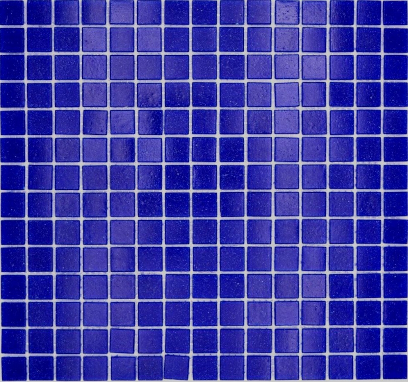 Hand-painted glass mosaic Pool mosaic Floating mosaic Ultramarine blue Dark blue Spots MOS200-A20_m