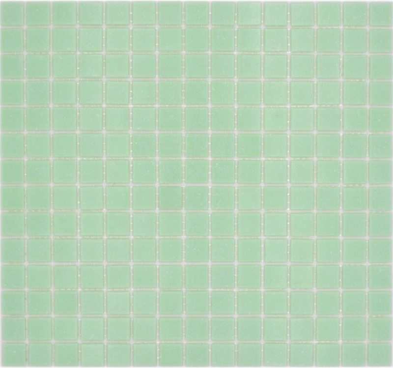 Hand-painted glass mosaic Pool mosaic Floating mosaic Light green Pastel green Spots MOS200-A21_m