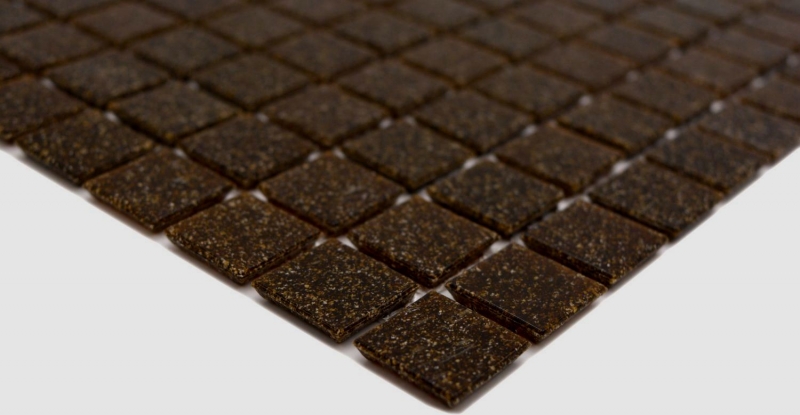 Hand-painted glass mosaic mosaic tile dark brown spots MOS200-A36_m