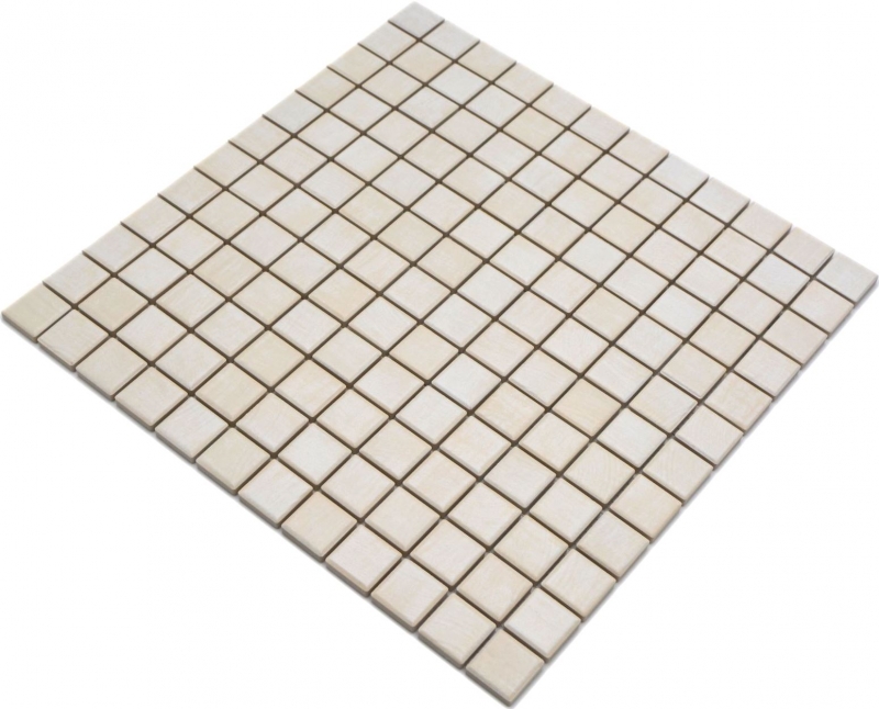 Ceramic mosaic tiles Jasba maple matt wood look kitchen wall bathroom tile shower wall / 10 mosaic mats