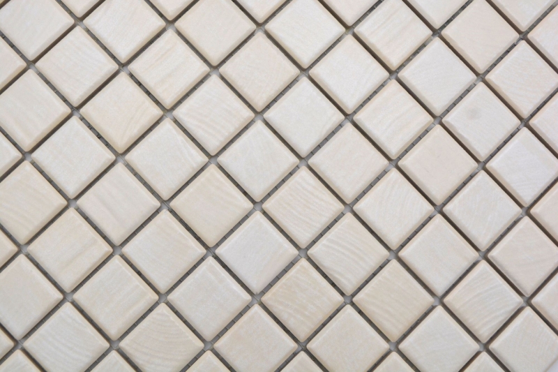 Ceramic mosaic tiles Jasba maple matt wood look kitchen wall bathroom tile shower wall / 10 mosaic mats