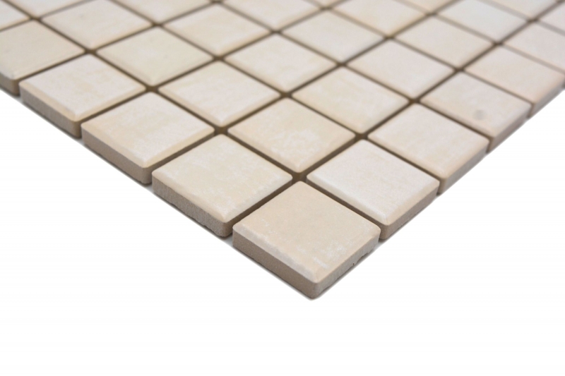 Ceramic mosaic tiles Jasba maple matt wood look kitchen wall bathroom tile shower wall / 10 mosaic mats