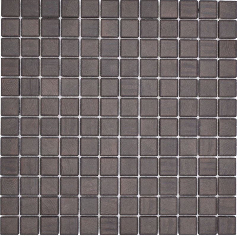 Jasba Senja Pure mosaic ceramic stoneware wenge matt wood effect kitchen bathroom shower MOSJB28 1 mat