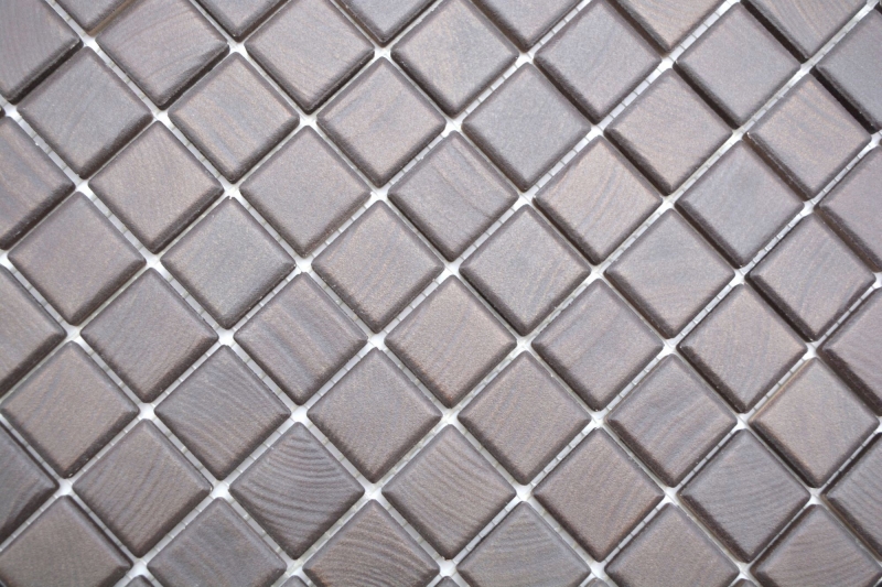 Jasba Senja Pure mosaic ceramic stoneware wenge matt wood effect kitchen bathroom shower MOSJB28 1 mat