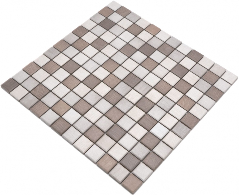 Jasba Senja Pure mosaic ceramic stoneware wood-mix matt wood look kitchen bathroom shower MOSJB05 1 mat