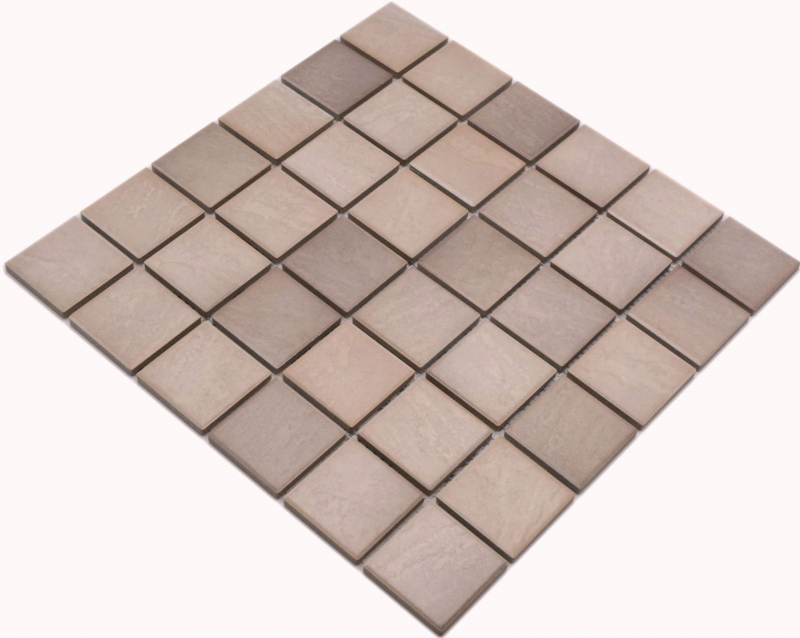 Jasba Village mosaic ceramic stoneware sand beige matt stone effect kitchen bathroom shower MOSJB541 1 mat