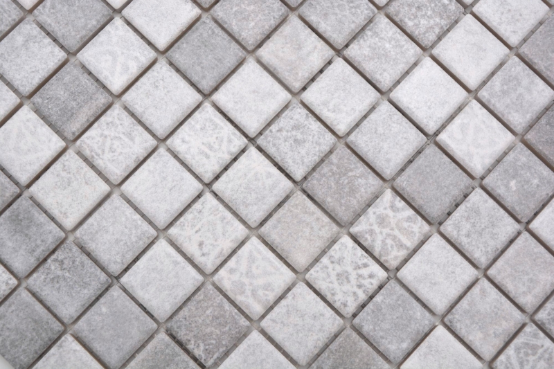 Jasba Ronda mosaic ceramic stoneware cement-mix matt cement look kitchen bathroom shower MOSJBR101 1 mat