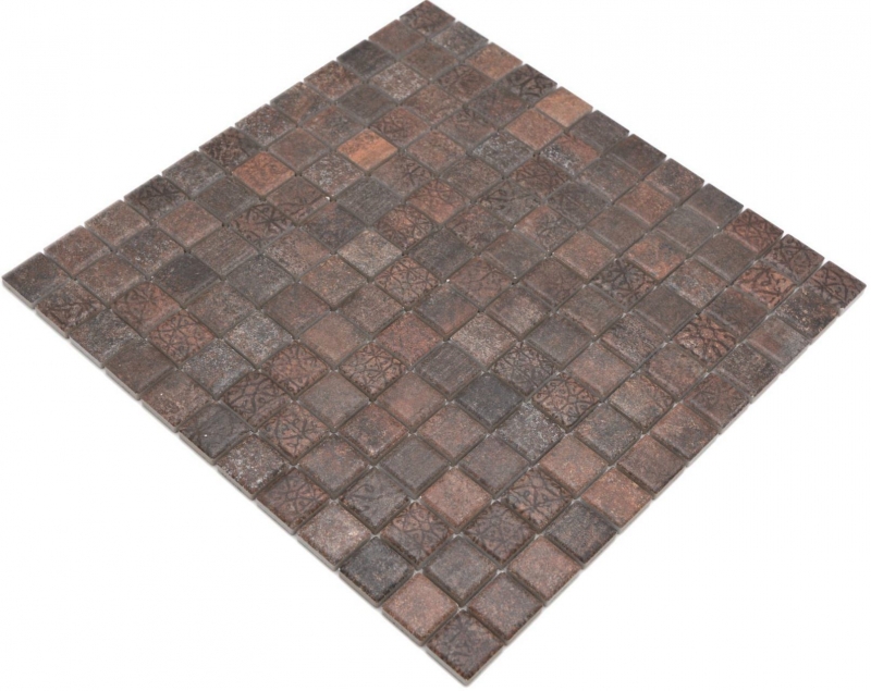Ceramic mosaic tiles Jasba rust-mix matt rust-look kitchen wall bathroom tile shower wall / 10 mosaic mats