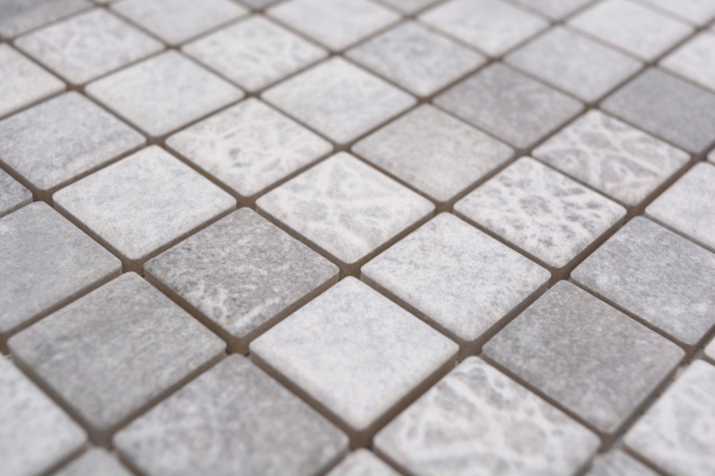 Ceramic mosaic tiles Jasba cement-mix matt cement look kitchen wall bathroom tile shower wall / 10 mosaic mats