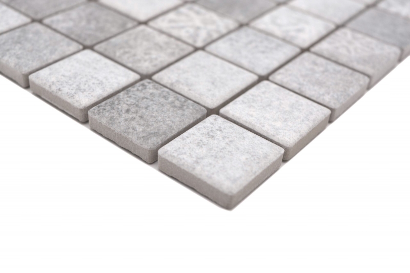 Ceramic mosaic tiles Jasba cement-mix matt cement look kitchen wall bathroom tile shower wall / 10 mosaic mats
