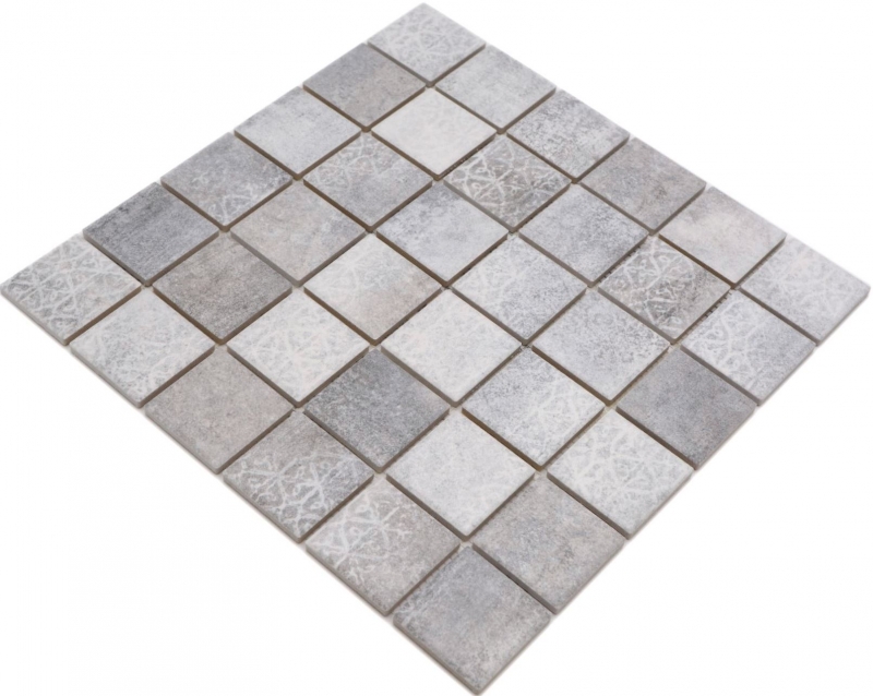 Ceramic mosaic tiles Jasba cement-mix matt cement look kitchen wall bathroom tile shower wall / 10 mosaic mats