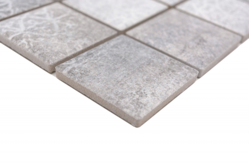 Ceramic mosaic tiles Jasba cement-mix matt cement look kitchen wall bathroom tile shower wall / 10 mosaic mats