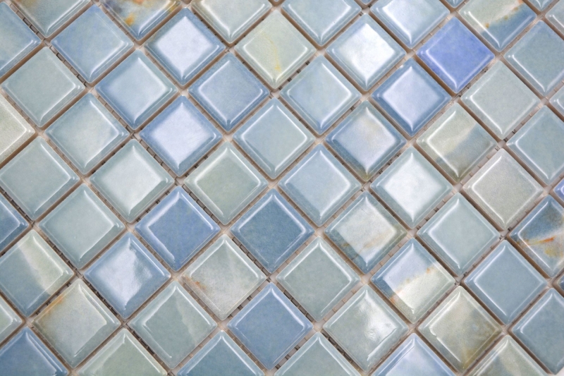 Jasba Agrob Buchtal Fresh Marble & More mosaic ceramic stoneware cielo glossy marble look kitchen bathroom shower MOSJBMM19 1 mat