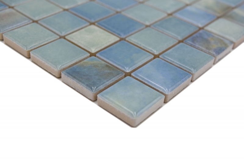 Jasba Agrob Buchtal Fresh Marble & More mosaic ceramic stoneware cielo glossy marble look kitchen bathroom shower MOSJBMM19 1 mat