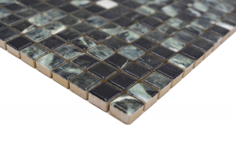 Jasba Agrob Buchtal Fresh Marble & More mosaic ceramic stoneware verde alpi glossy marble look kitchen bathroom shower MOSJBMM27 1 mat