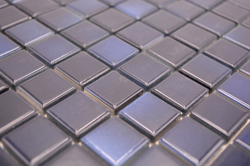 Ceramic mosaic tiles Jasba deep blue mix glossy n.a. Kitchen wall bathroom tile shower wall / 10 mosaic mats