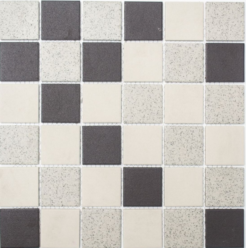 Mosaic tile ceramic light beige gray unglazed MOS16-2011