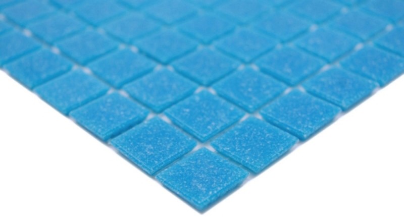 Mosaic tiles glass mosaic Classic Uni glass plain blue paper-bonded pool mosaic swimming pool mosaic MOS200-A14-P_f