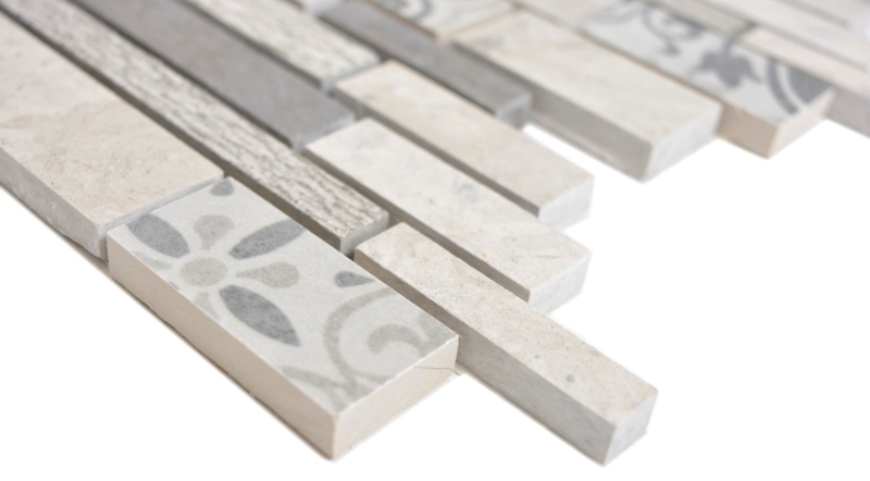 Composite marble/ceramic mix gray 3F mosaic tile wall tile backsplash kitchen bathroom MOS180-D0927G_f