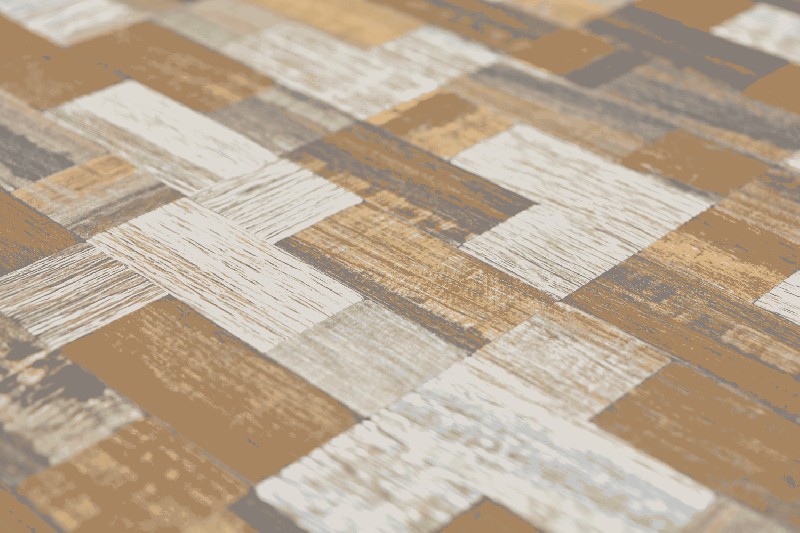 Hand sample mosaic tile self-adhesive aluminum gray beige combination metal wood look MOS200-2322_m