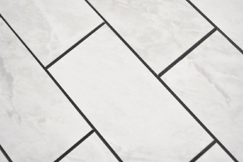 Hand sample rectangle AC stone effect Carrara look Subway Level glossy wall tile backsplash kitchen shower bathroom MOS200-CLG_m
