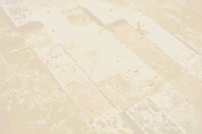 Hand sample composite natural stone travertine beige wall tile backsplash MOS200-M42_m