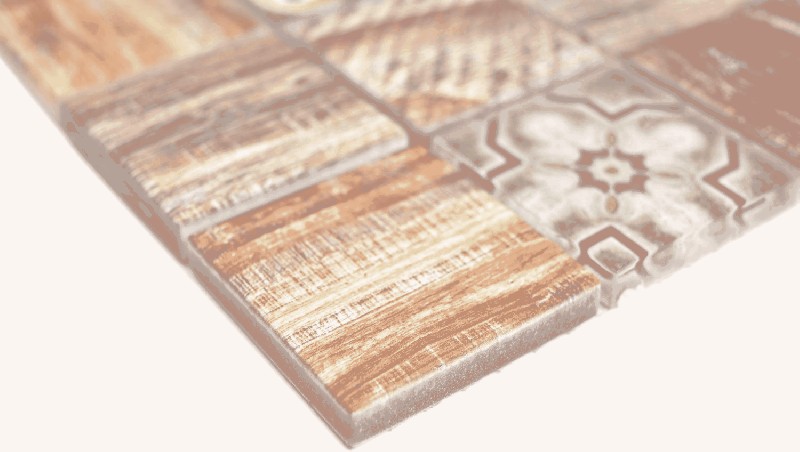 Hand sample square Crystal mix brown wall tile backsplash Mos160-w200_m