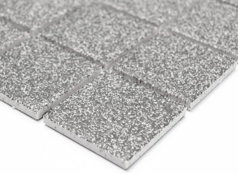 Hand-painted mosaic tile ceramic gray stone gray MOS14-0202-R10_m