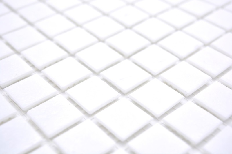 Hand sample mosaic tile glass white MOS50-0101_m