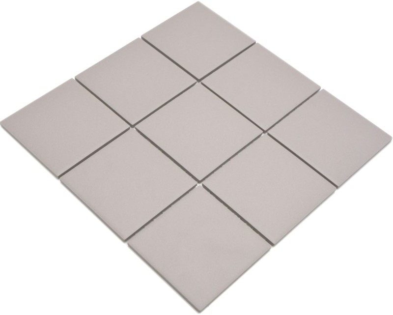 Mosaic tile ceramic light gray unglazed MOS22-1204_f