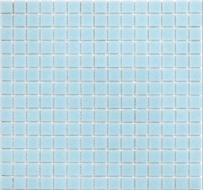 Swimming pool mosaic tile Pool mosaic Glass mosaic Light blue paper-bonded - MOS200-A11-P