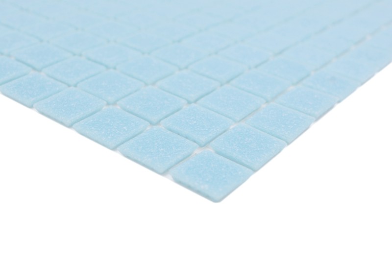 Swimming pool mosaic tile Pool mosaic Glass mosaic Light blue paper-bonded - MOS200-A11-P