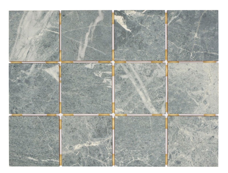 Ceramic mosaic tile gray-green matt stone look Piastrella MOS22-BH395_f | 10 mosaic mats