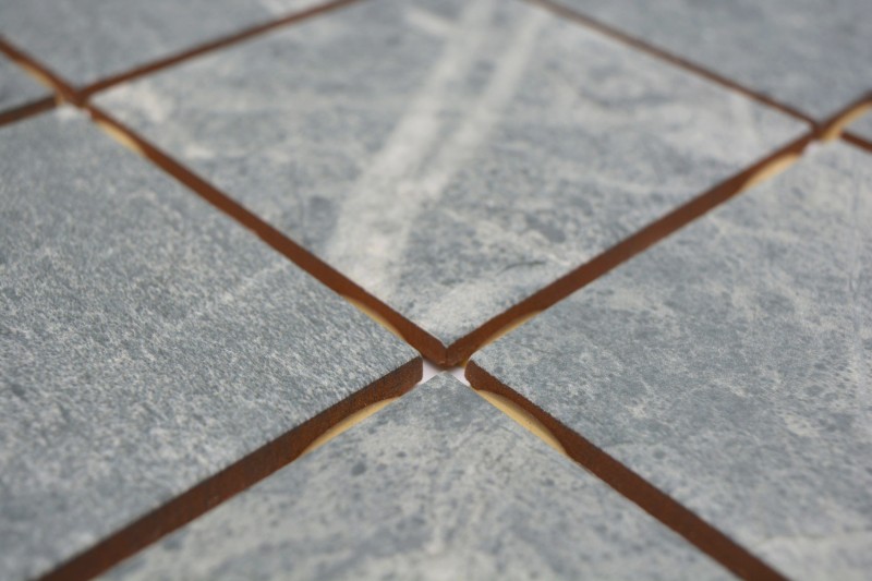 Ceramic mosaic tile gray-green matt stone look Piastrella MOS22-BH395_f | 10 mosaic mats
