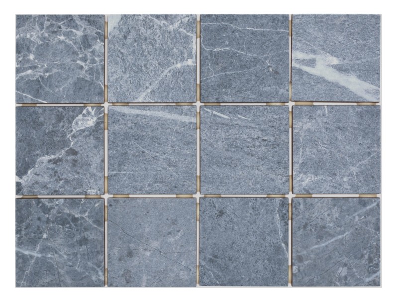 Ceramic mosaic tile gray blue matt stone look Piastrella MOS22-BH808_f | 10 mosaic mats