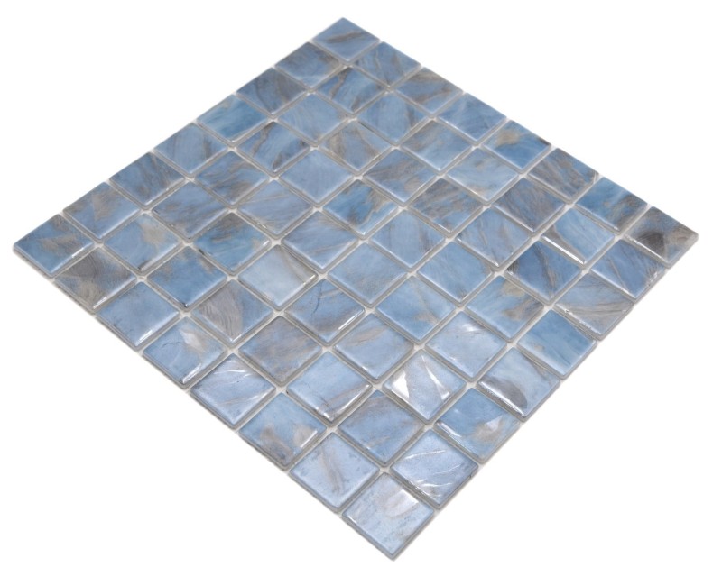 Swimming pool mosaic pool mosaic glass mosaic marbled shimmer gray cream silver wall floor kitchen bathroom shower MOS220-71382U_f