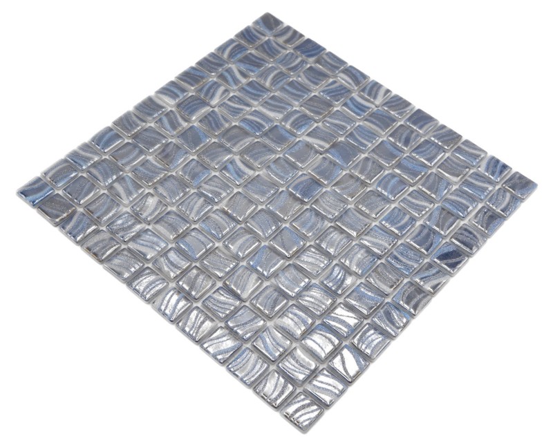 Mosaic tile pool mosaic swimming pool mosaic silver blue shiny silver metallic shower wall SPAIN - MOS220-78250U_f
