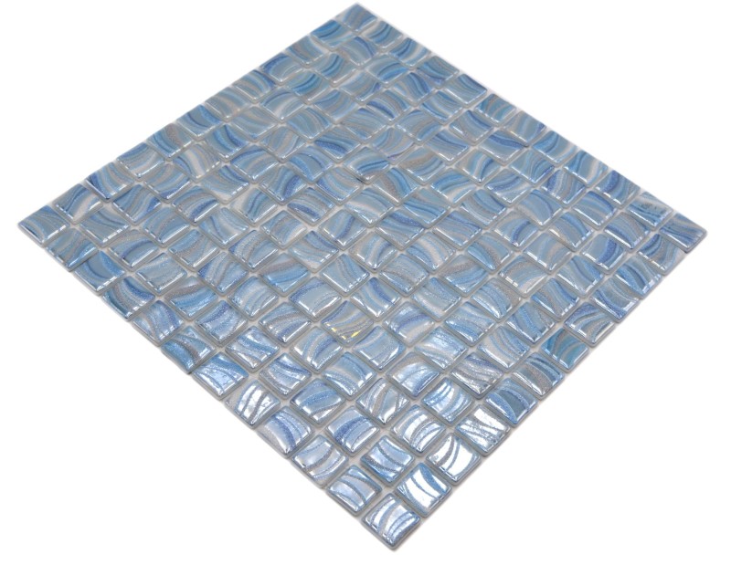 Mosaic tile pool mosaic swimming pool mosaic light blue silver gloss metallic shower wall SPAIN - MOS220-78251U_f