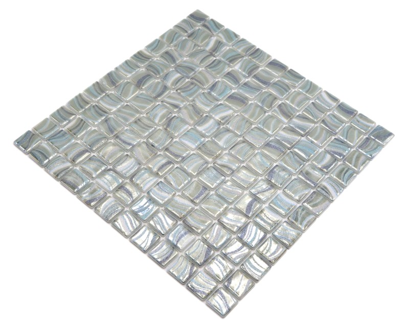 Mosaic tile pool mosaic swimming pool mosaic light greenish bluish metallic shower wall SPAIN - MOS220-78256U_f