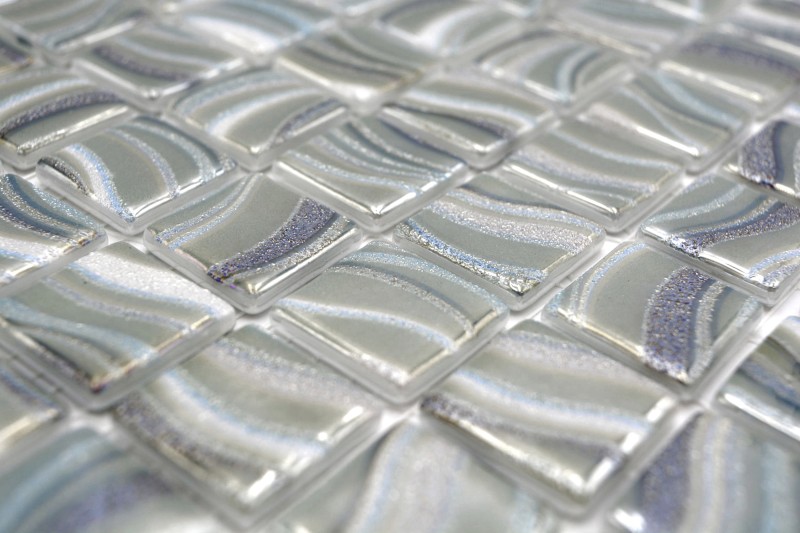 Mosaic tile pool mosaic swimming pool mosaic light greenish bluish metallic shower wall SPAIN - MOS220-78256U_f